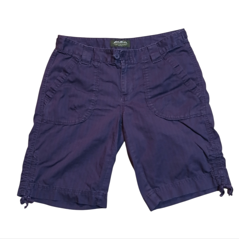 Eddie Bauer Women's Size 4 Deep Purple Cotton Multi Pocket Shorts